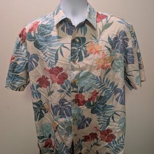 Men's Floral Paradise Button-Down Shirt